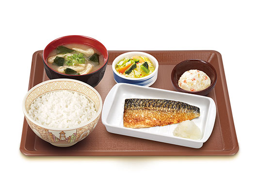 塩さば浅漬け朝食