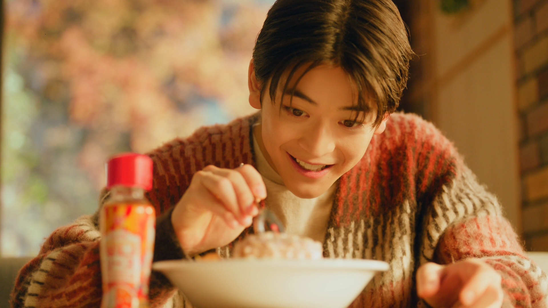 チーズインハンバーグカレー「割って、驚け。」篇(字幕入り30秒)