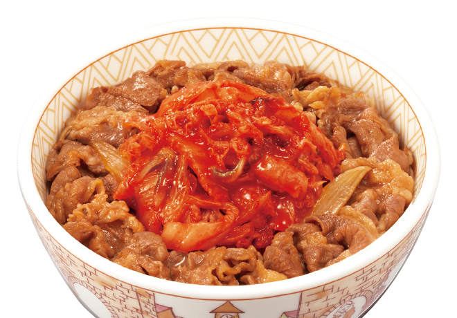image of Gyudon with Leek Kimchi（Korean Chili Pickle）