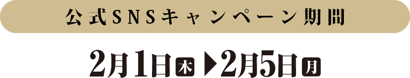 2月1日(木)AM9:00 〜
                    3月26日（火）AM0:00