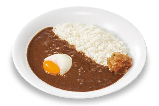 Beef Stock & Pork Curry Rice
w/ Soft-Boiled Egg