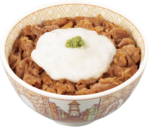 わさび山かけ牛丼