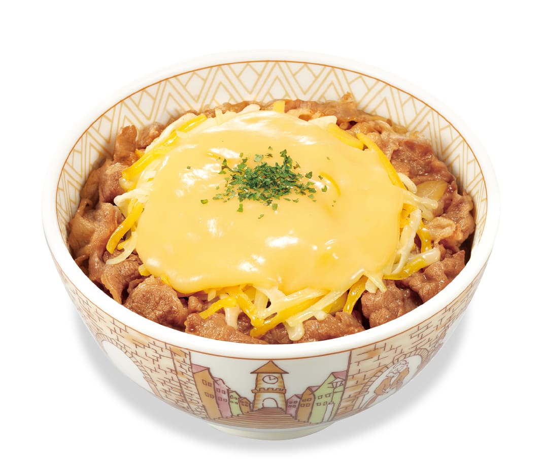 とろ〜り３種のチーズ<br>牛丼