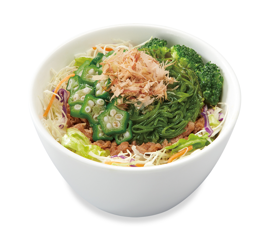 めかぶオクラ牛丼ライト
