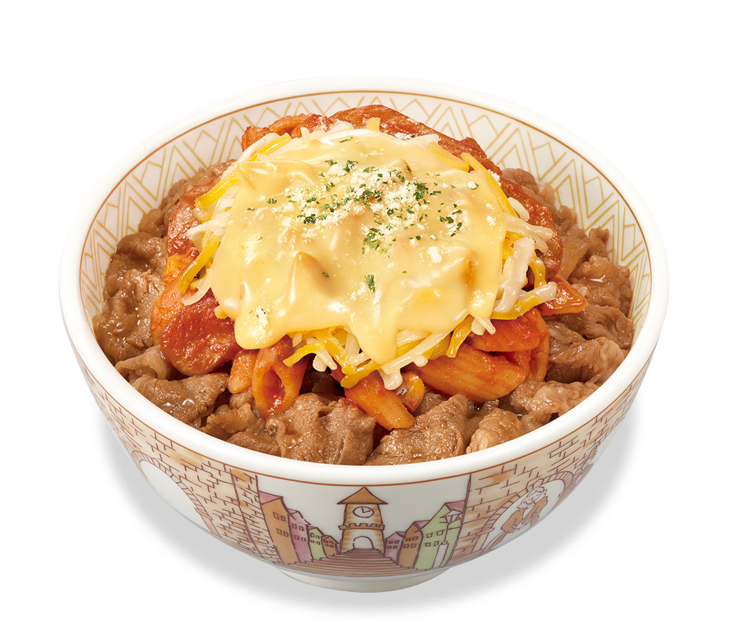 チーズナポリタン牛丼