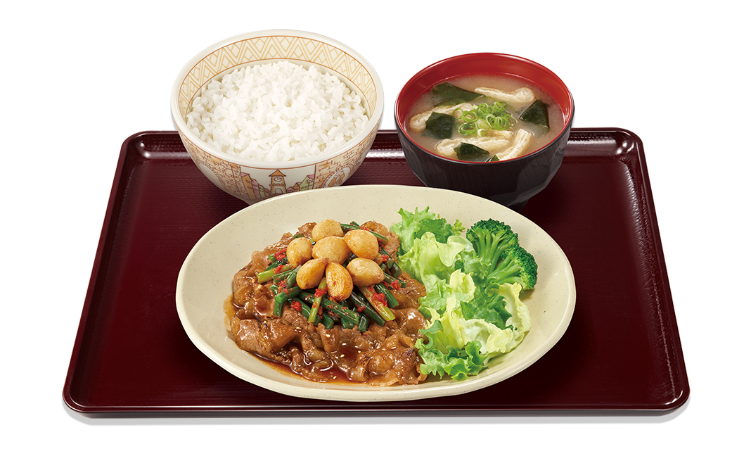 ダブルニンニク牛カルビ焼肉定食