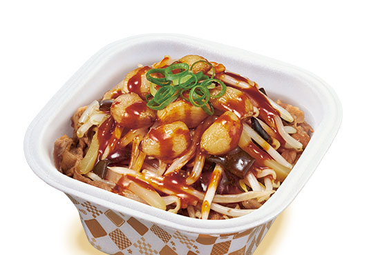 にんにく麻辣もやし牛丼