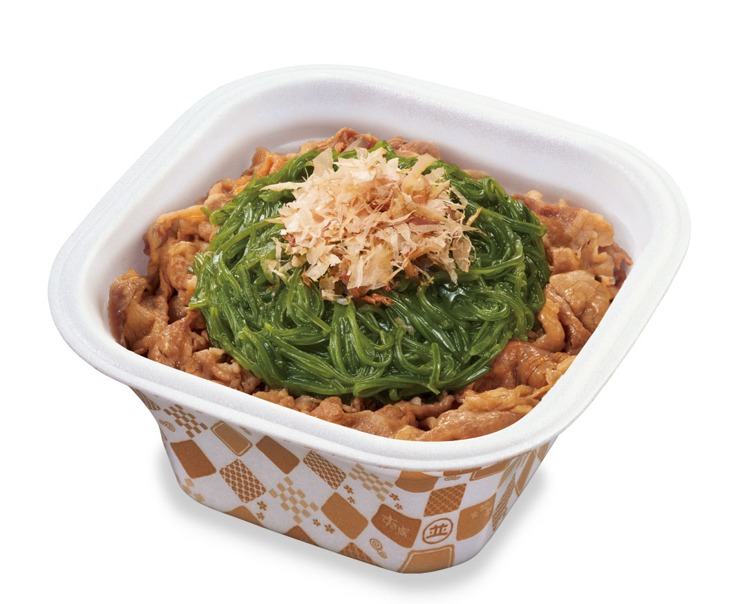 たっぷりめかぶ牛丼