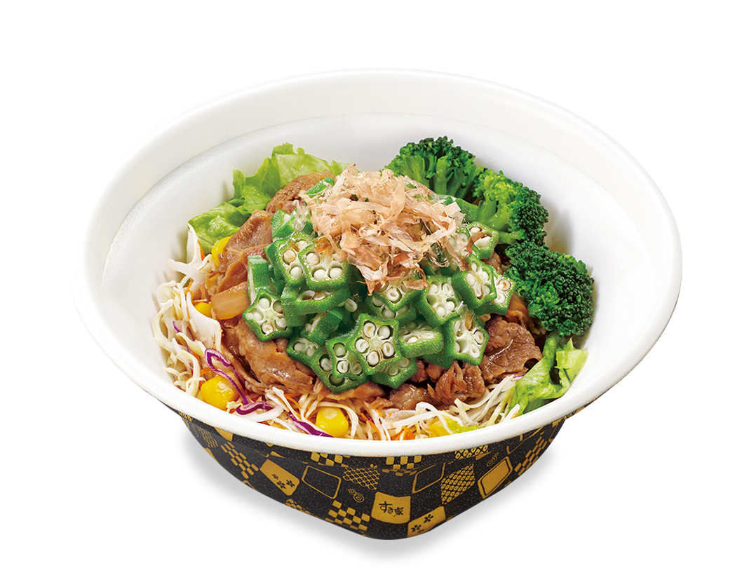 めかぶオクラ牛丼ライト