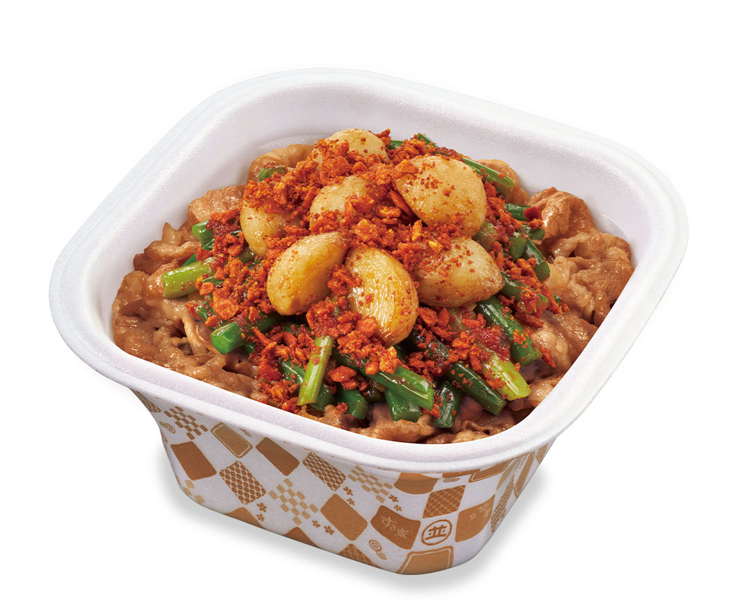 トリプルニンニク牛丼<