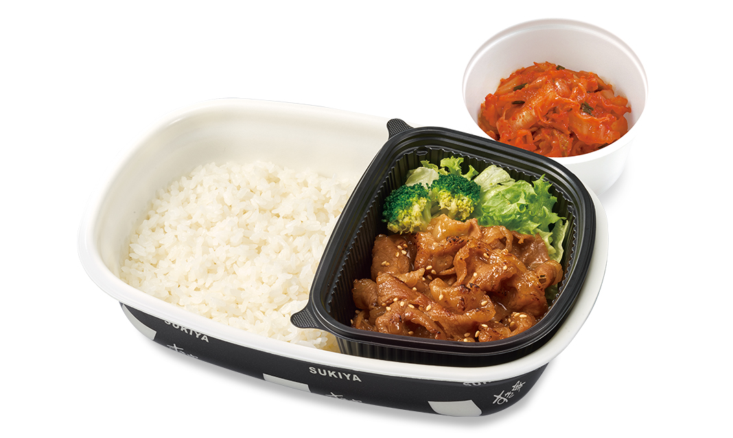 キムチ牛カルビ焼肉皿弁当