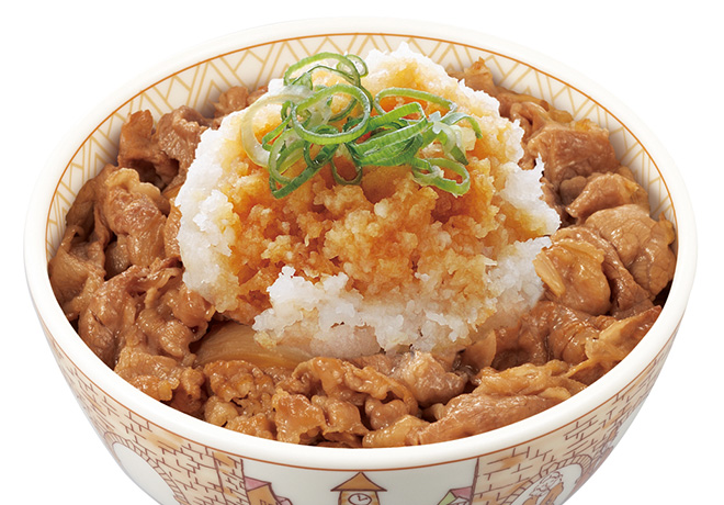 image of Gyudon with Grated Radish