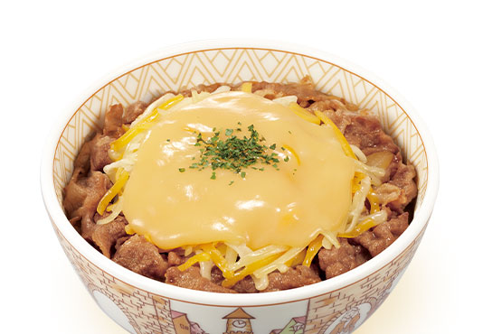 とろ〜り3種のチーズ牛丼