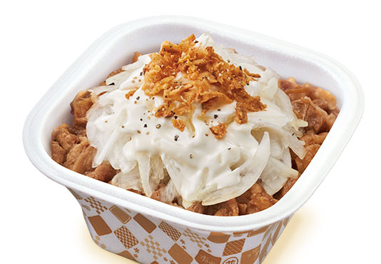 クリーミー オニ サラ 牛 丼