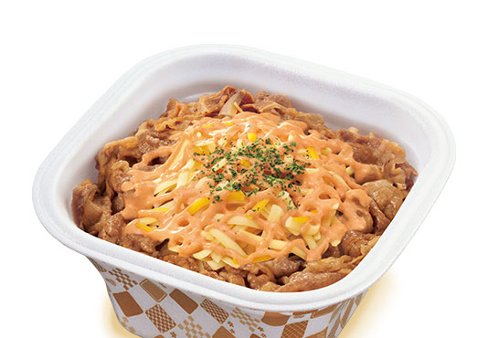 明太マヨチーズ牛丼